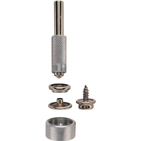 Screw Snap Fastener Kit, Nickel, General Tools, Mfr#: 1267